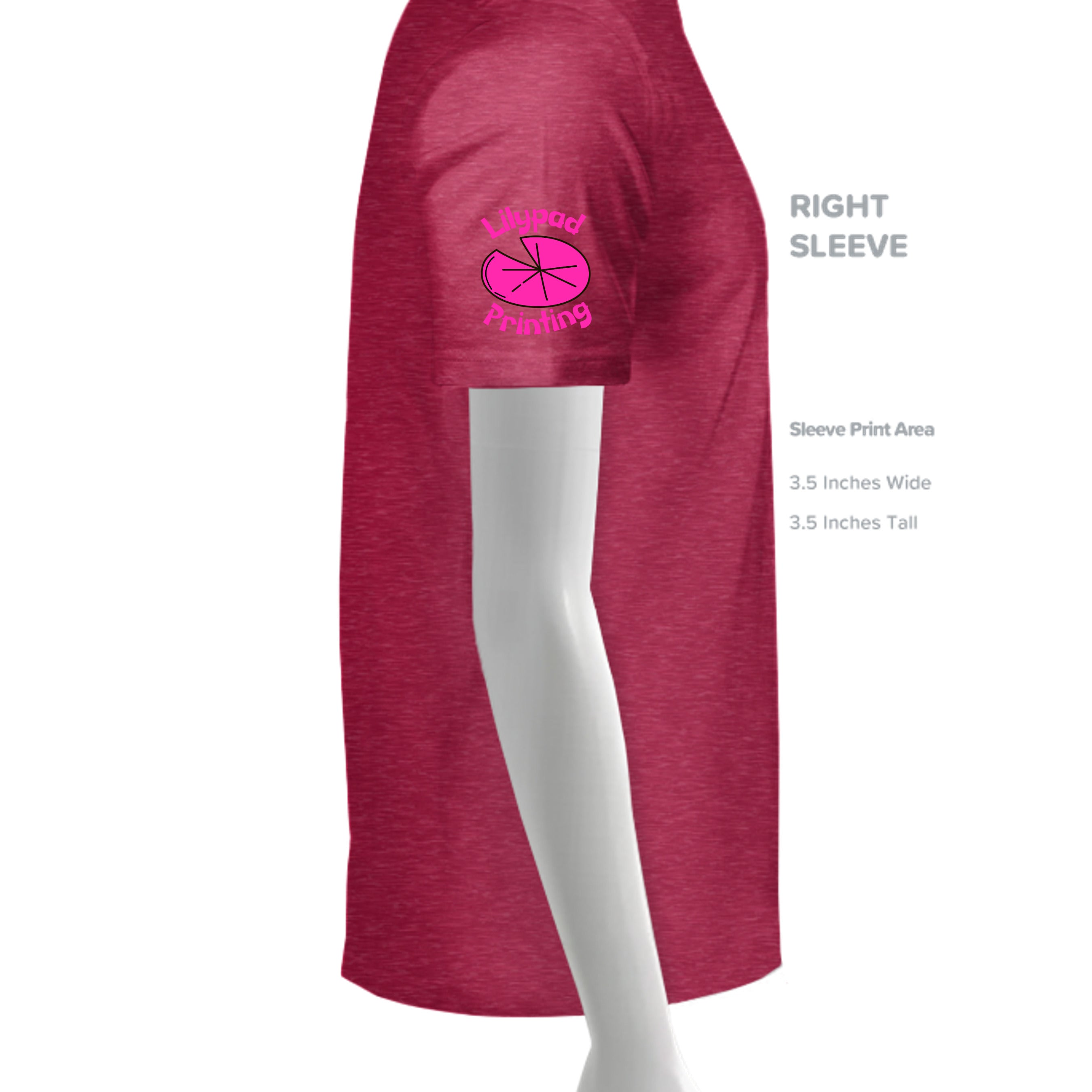 Heather Red - 3000 - SLEEVE_RIGHT
